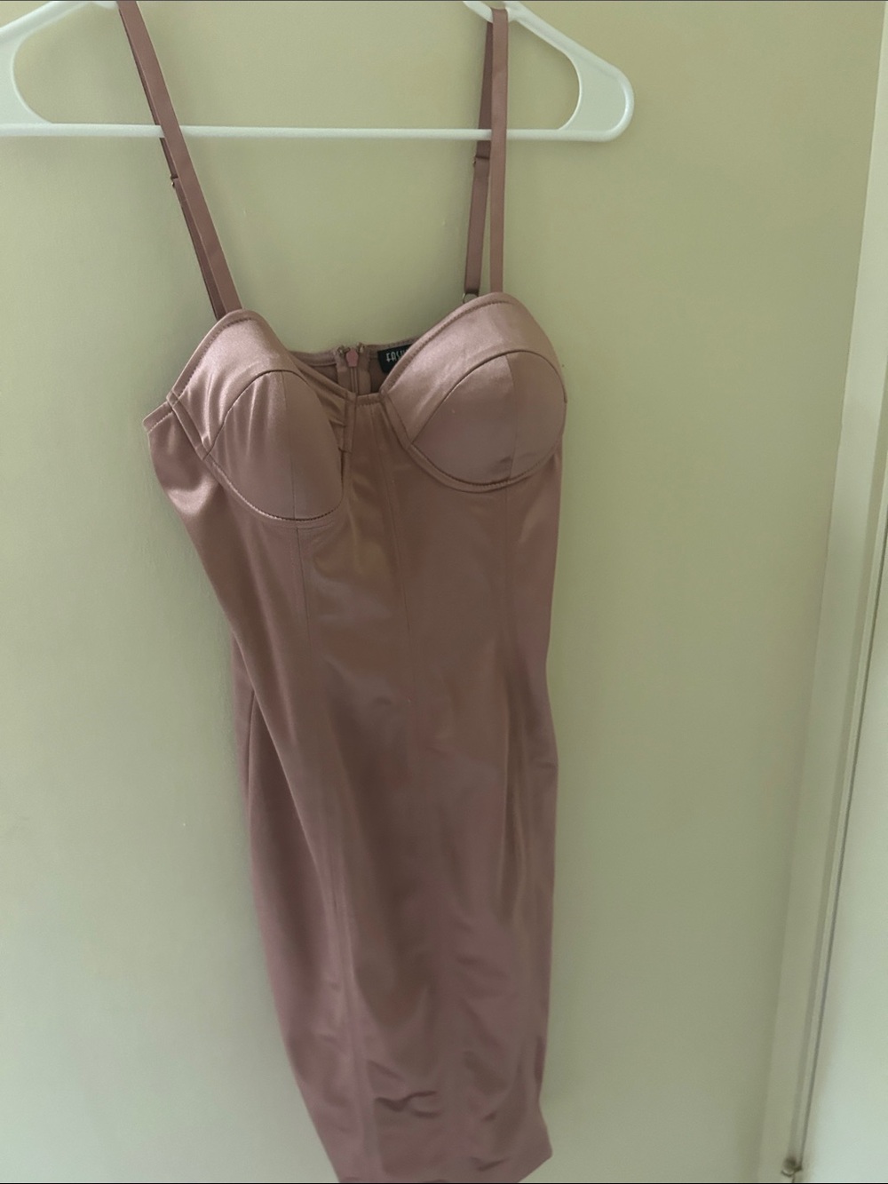 Fashion Nova Mauve Pink Bodycon Mini Dress
